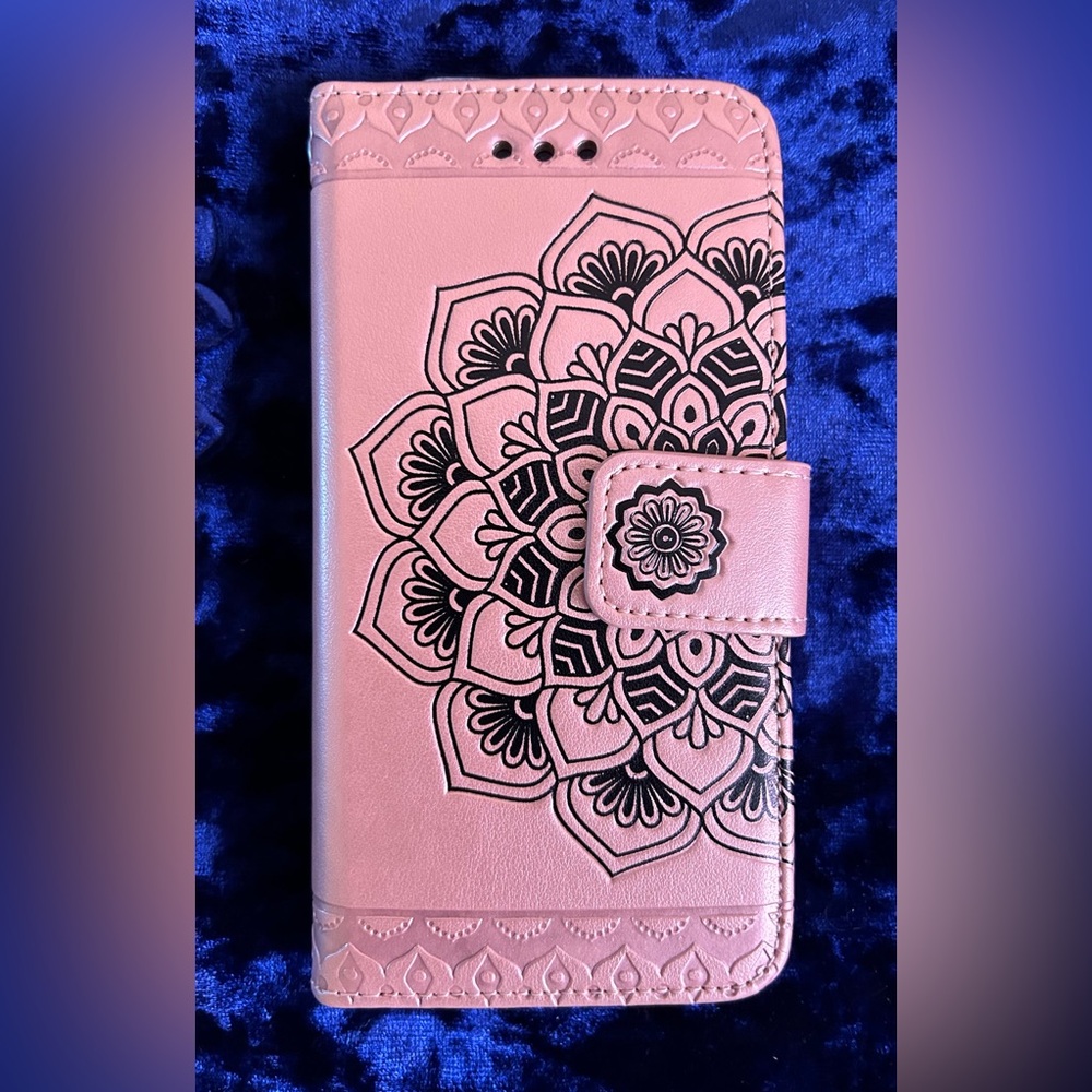 New ‘CASE OWL’ Rose Gold Floral Mandala Phone Wallet Case